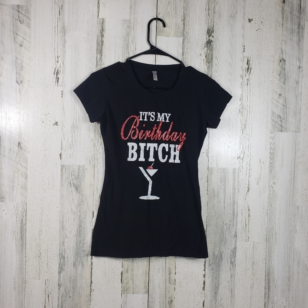 Ejel its my birthday short sleeve tshirt women's size large